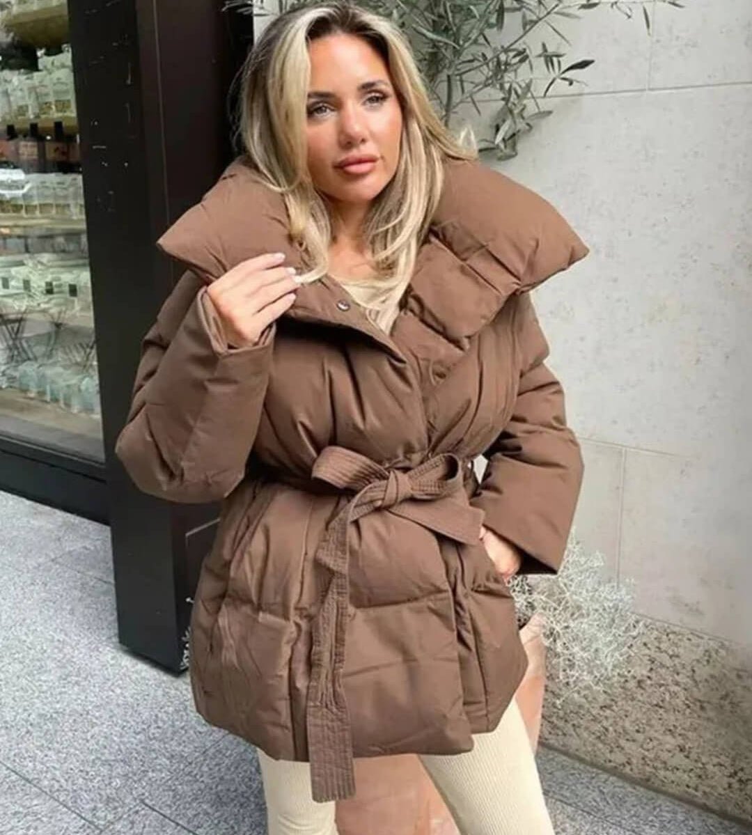 Seame CH - Dianne Stand - Up Collar Puffer Jacket - Jackets - am1762253591251949605