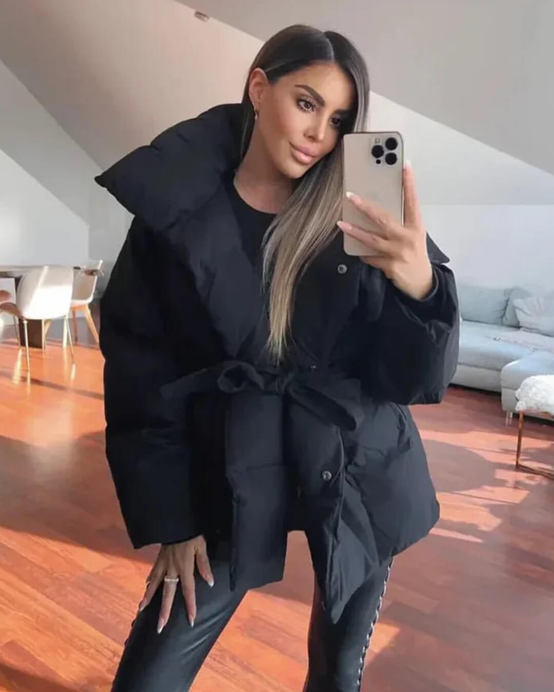 Seame CH - Dianne Stand - Up Collar Puffer Jacket - Jackets - DD1762253591252603181