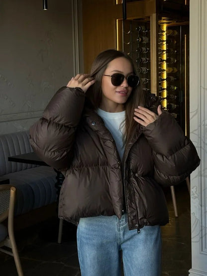 Seame CH - Kayla Short Hooded Puffer Jacket - Jackets - HH1762253591248620169